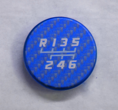 Billet Shift Knob Cap in Blue – Gen 6 Camaro (Manual)