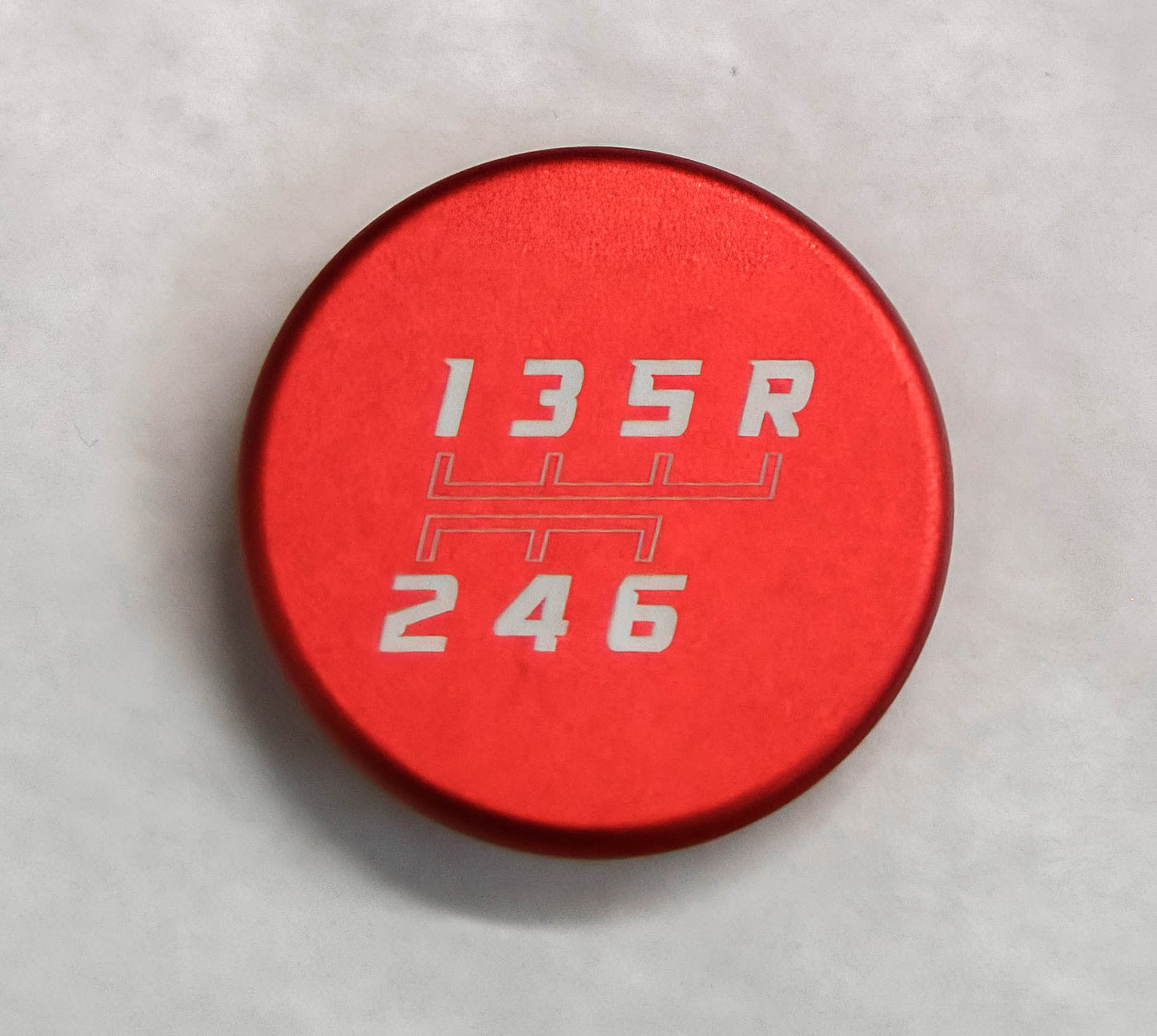 Billet Shift Knob Cap in Red – Gen 6 Camaro (Manual)