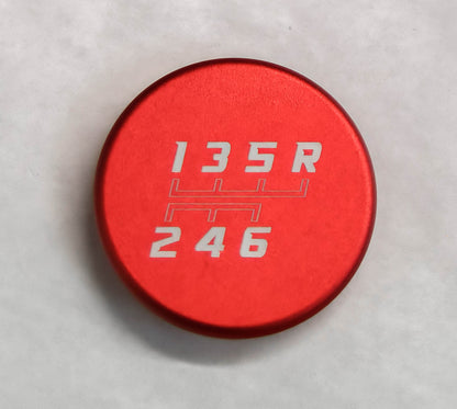 Billet Shift Knob Cap in Red – Gen 6 Camaro (Manual)