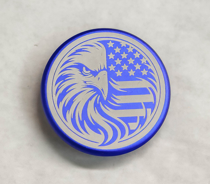 Billet Shift Knob Cap in Blue – Gen 6 Camaro (Manual)