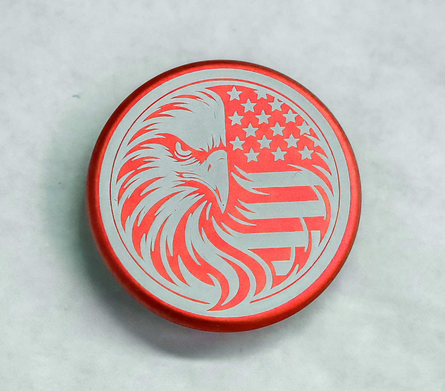 Billet Shift Knob Cap in Red – Gen 6 Camaro (Manual)