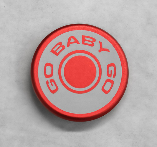 Billet Shift Knob Cap in Red – Gen 6 Camaro (Manual)