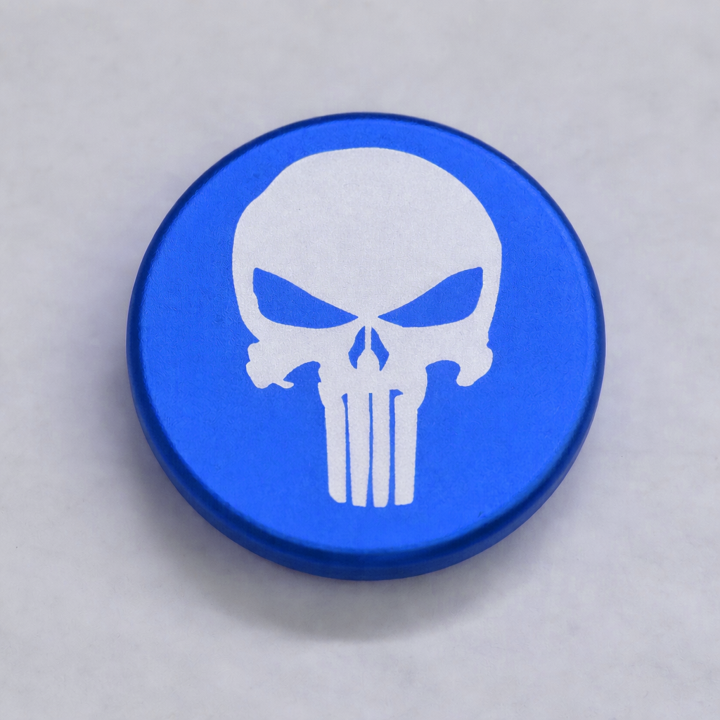 Billet Shift Knob Cap in Blue – Gen 6 Camaro (Manual)