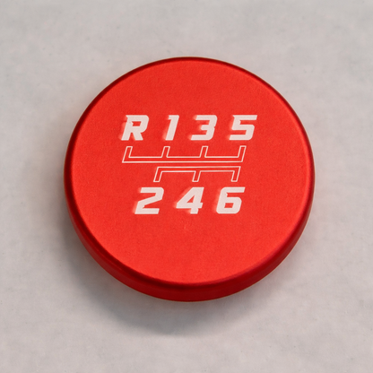 Billet Shift Knob Cap in Red – Gen 6 Camaro (Manual)