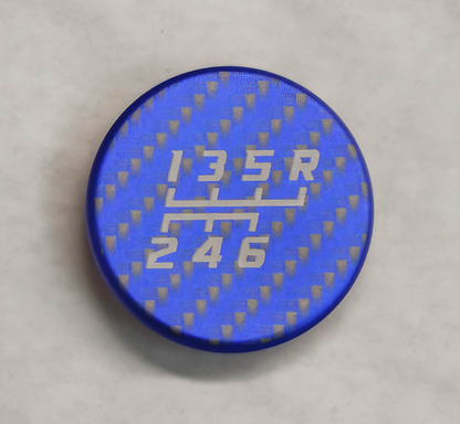 Billet Shift Knob Cap in Blue – Gen 6 Camaro (Manual)